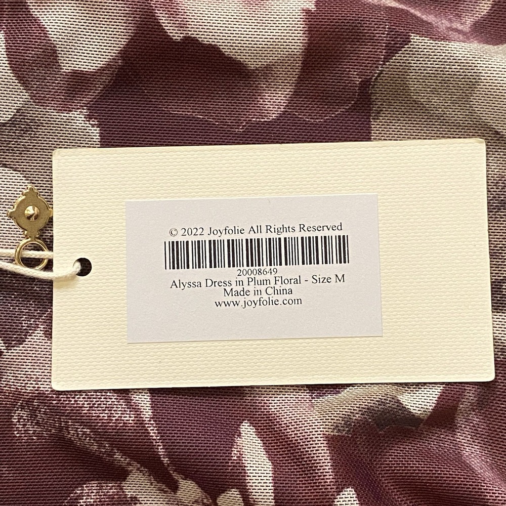MIA JOY Bodycon Dress Womens M Stretchy Blooming Floral Drawstring Sides NWT - Picture 3 of 14